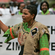A small group of Kenyan woman scream anti Robert Mugabe slogans, Friday, June 27, 2008 during a protest against Zimbabwean President Robert Mugabe in Uhuru park in Nairobi, Kenya. Zimbabwe is holding a run off Presidential election from which Morgan Tsvangirai, the main opposition leader in the country has pulled out citing violence and intimidation.